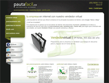 Tablet Screenshot of pautafacil.co
